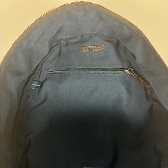 Cole Haan Brown Leather Backpack - Picture 4 of 8